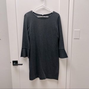 Madewell Cotton Long bell sleeve MIDI Dress